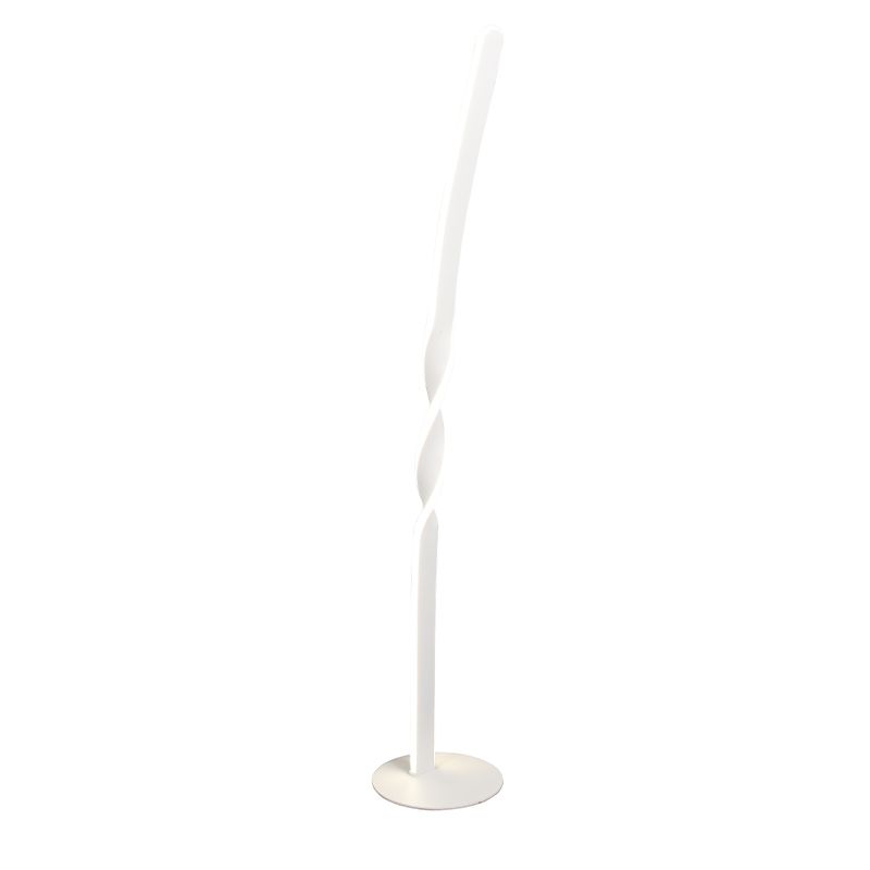 Bílá stojací lampa designová, Quirinus, 19W, LED 4000 K, s vypínačem Bílá stojací lampa designová, Quirinus, 19W, LED 4000 K, s vypínačem