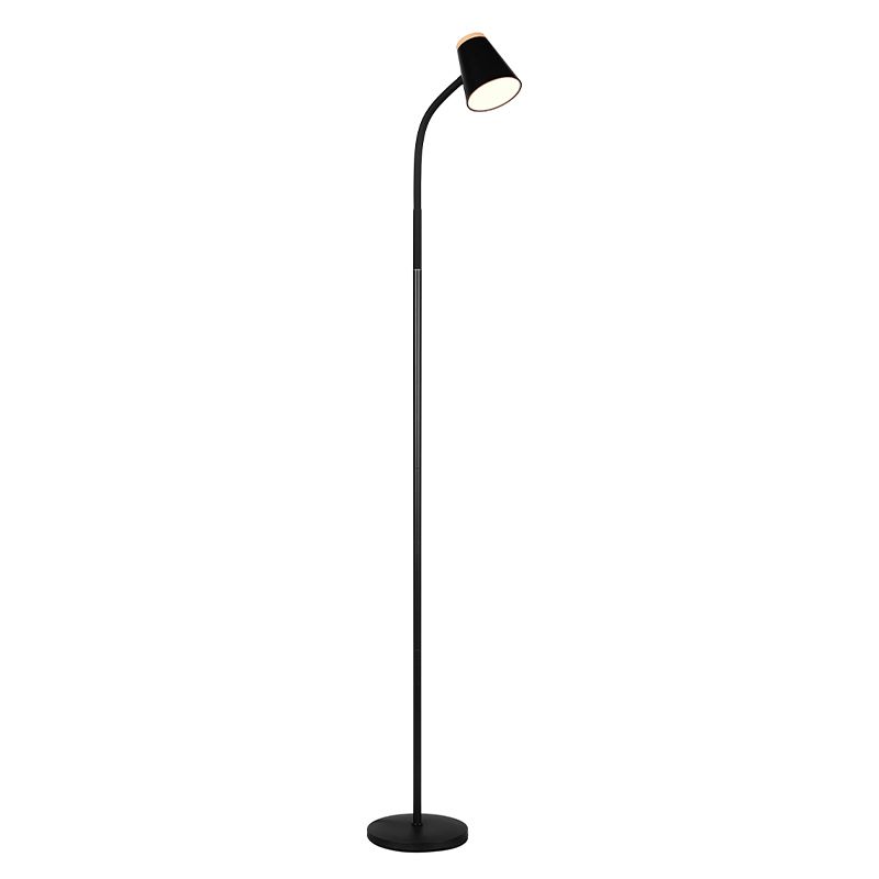 Černá stojací lampa moderní, Rahul, 4,5W, LED 3000 K, s vypínačem