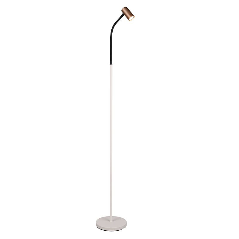 Hnědá stojací lampa moderní, Suradj, s vypínačem