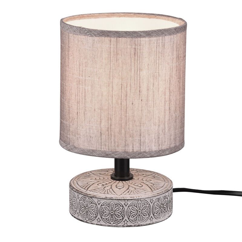 Keramická stolní lampa hnědá, Lola, s vypínačem Keramická stolní lampa hnědá, Lola, s vypínačem