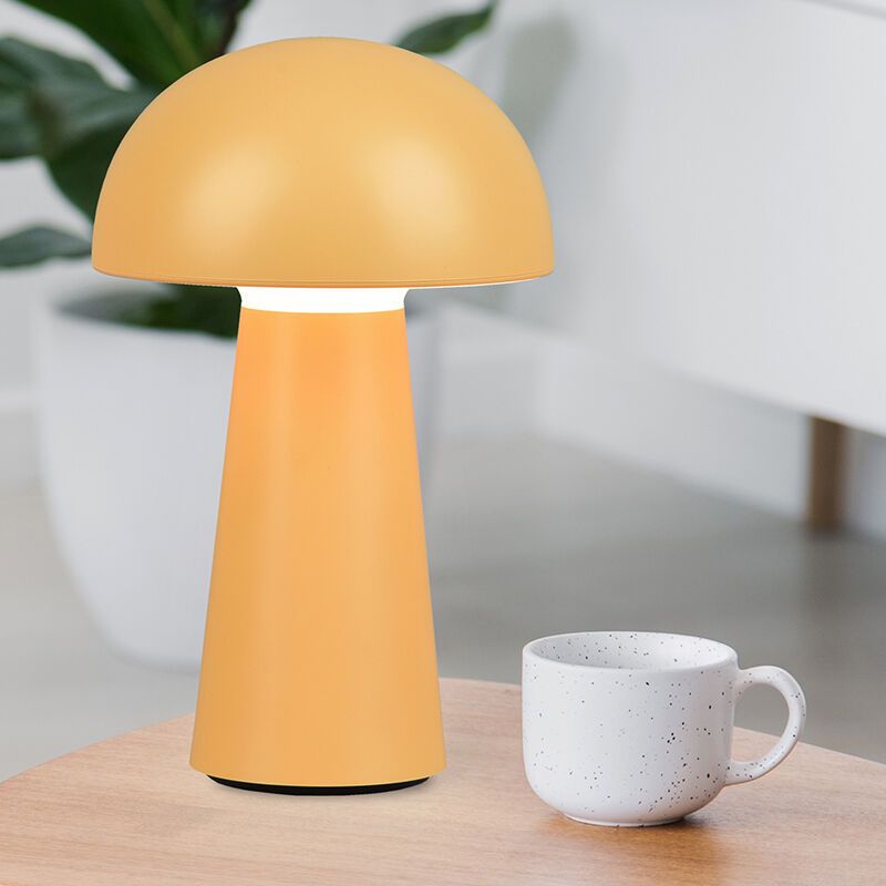 Žlutá venkovní stolní lampa moderní, Rachelle, 2W, LED 3000 K, IP44, s 3stupňovým stmíváním