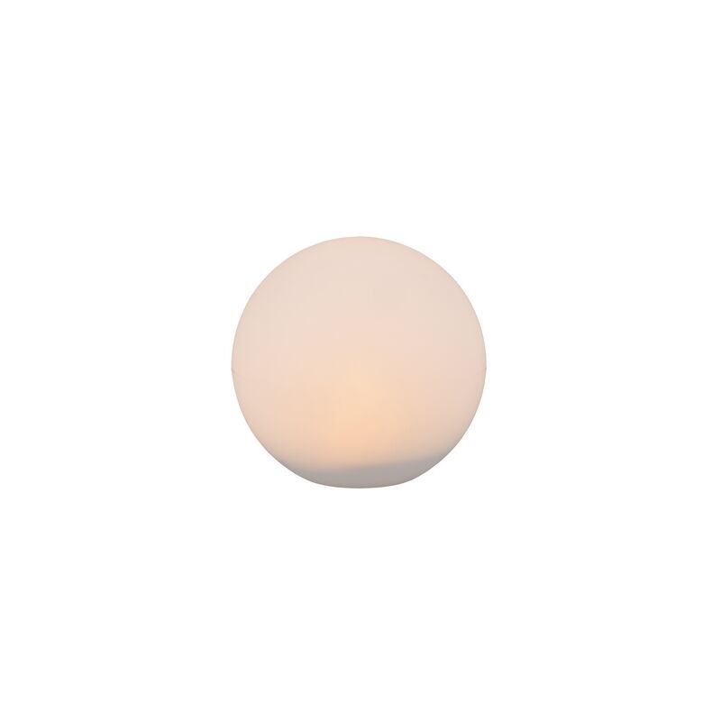 Bílé solární zahradní bodové osvětlení moderní, Yavuz, 0,5W, LED RGBW, IP67, s dálkovým ovládáním