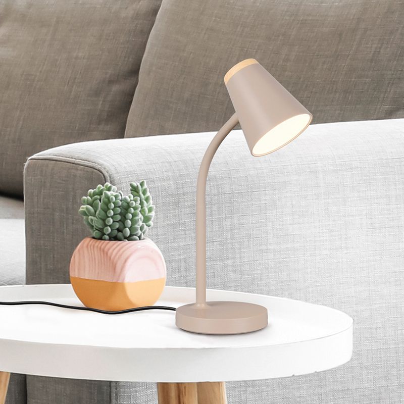 Hnědá stolní lampa moderní, Rahul, 4,5W, LED 3000 K, s vypínačem Hnědá stolní lampa moderní, Rahul, 4,5W, LED 3000 K, s vypínačem