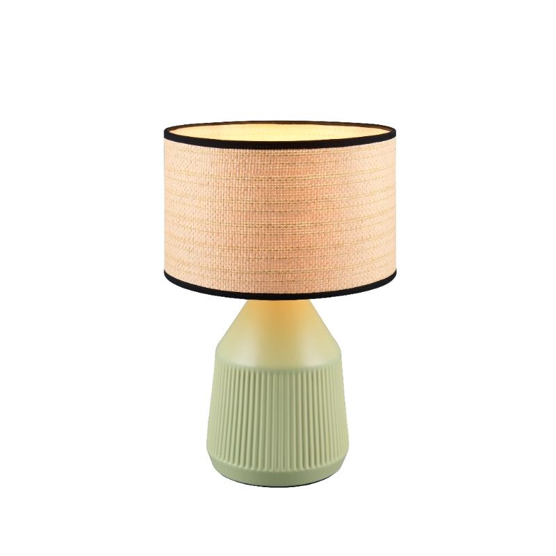 Keramická stolní lampa zelená, Shivam