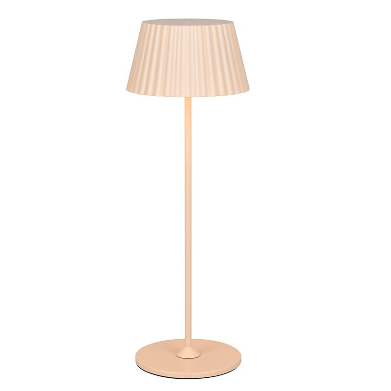 Hnědá nabíjecí venkovní stolní LED lampa moderní, Reshma, 1,5W, LED 3000 K, IP44, s dotykovým stmívačem