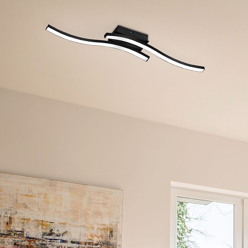 Černé stropní světlo moderní, Go, 5W, LED 3000 K