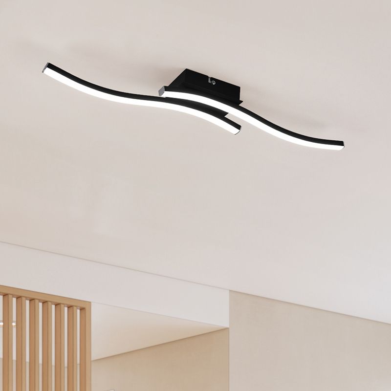 Černé stropní svítidlo moderní, Go, 5W, LED 4000 K