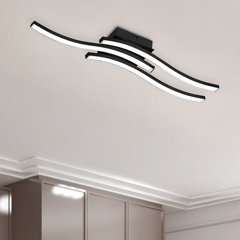 Černé stropní světlo moderní, Go, 5W, LED 3000 K