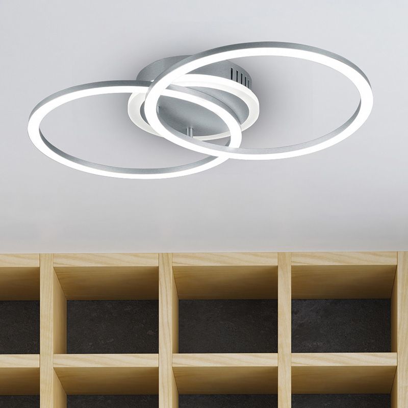 Taupe stropní světlo moderní, Semira, 25W, LED 3000 K