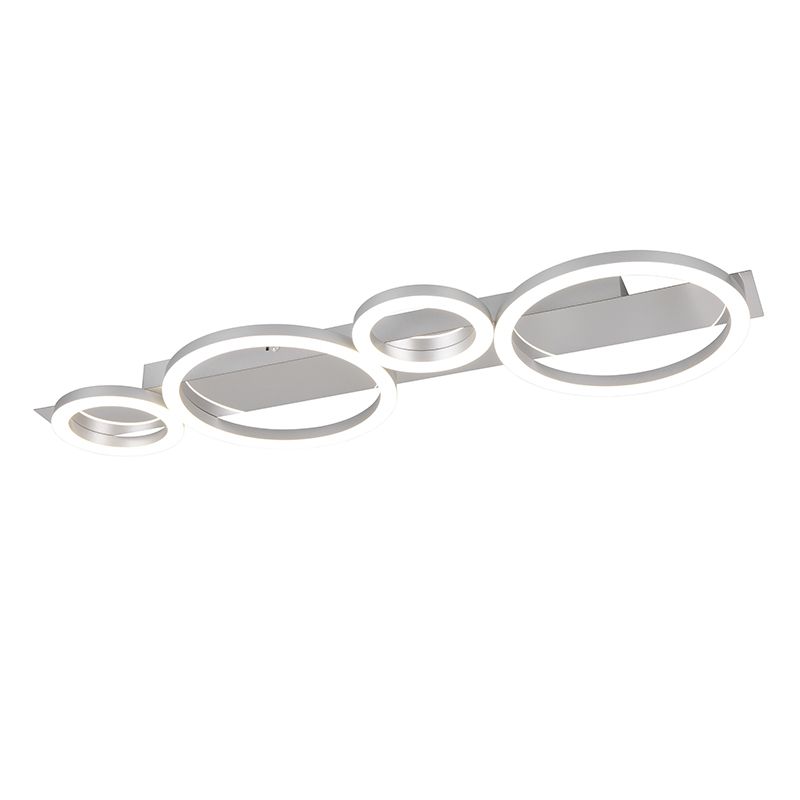 Chromové stropní svítidlo designové, Ishaan, 26,5W, LED 4000 K