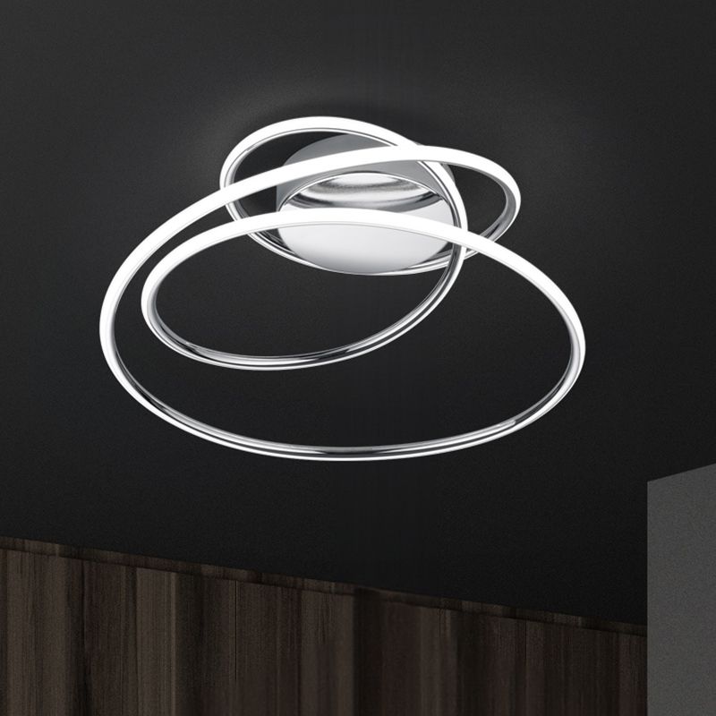 Chromové stropní světlo designové, Marell, 36W, LED 4000 K, s 3stupňovým stmíváním