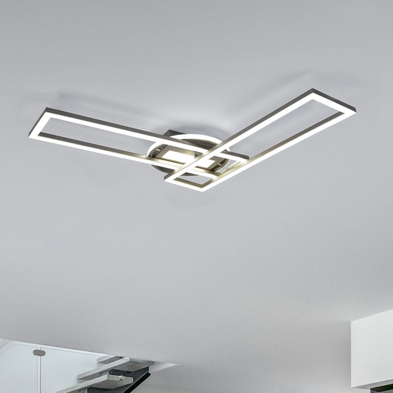 Niklové stropní světlo moderní, Jadon, 30W, LED nastavitelný od teplé po studenou bílou Niklové stropní světlo moderní, Jadon, 30W, LED nastavitelný od teplé po studenou bílou