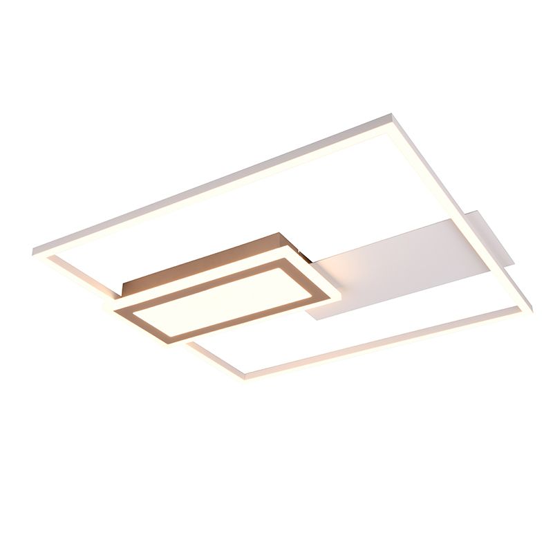 Šedé stropní světlo designové, Shun, 32W, LED nastavitelný od teplé po studenou bílou