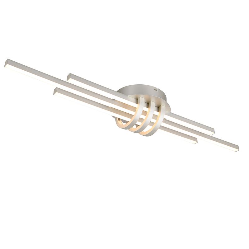 Niklové stropní světlo moderní, Saloua, 20W, LED 3000 K, s 3stupňovým stmíváním