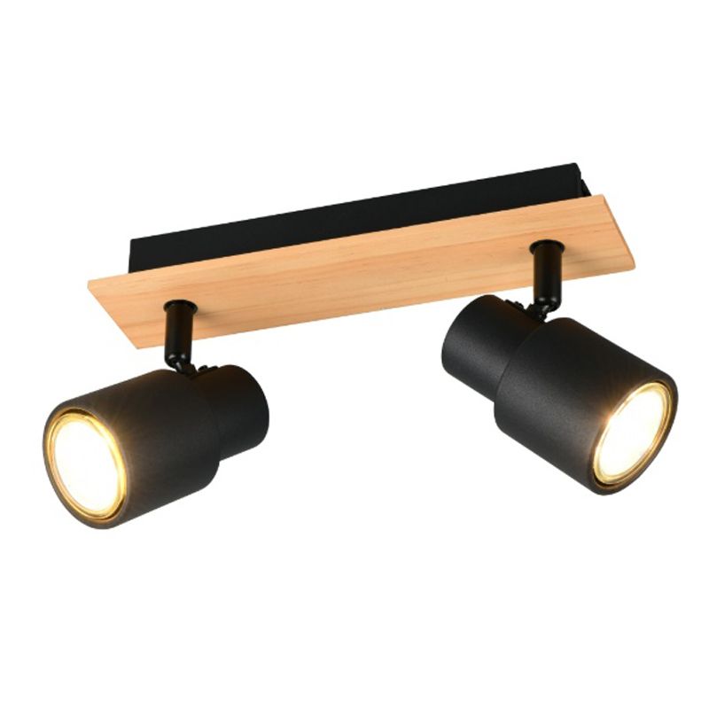 Černé stropní bodové světlo moderní, Rajeev