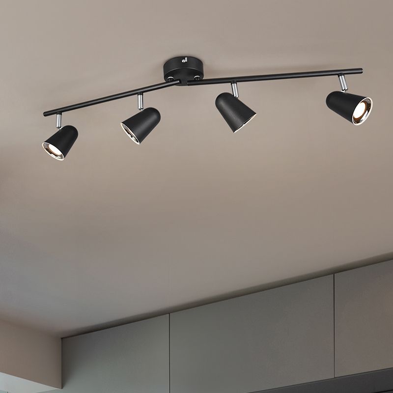 Černé stropní bodové světlo moderní, Taj, 3W, LED 3000 K