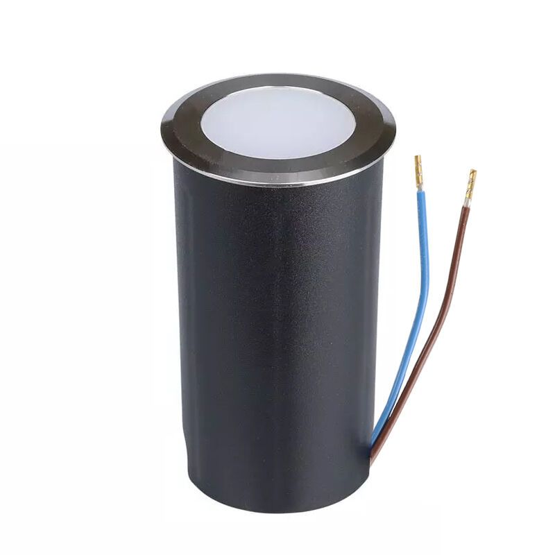 Moderní nájezdové svítidlo stříbrné, Marcus, 1W, LED 6500 K, IP67