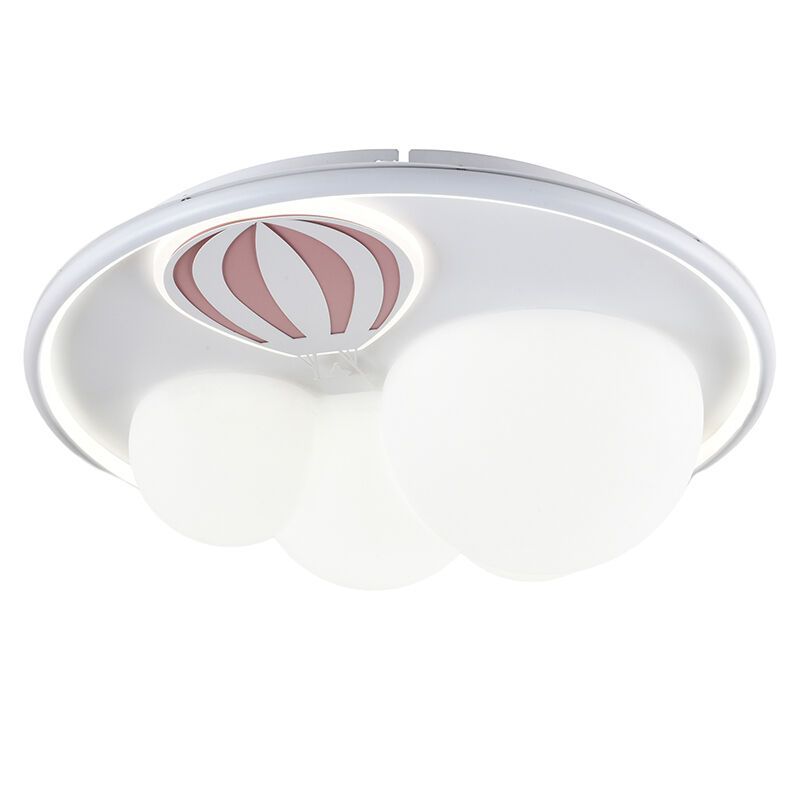 Kovové stropní svítildlo do dětského pokoje růžové, Balloon, 42W, LED 3000 K, s 3stupňovým stmíváním