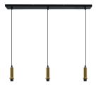 Hliníkové stropní svítidlo bez stínidla zlaté, Rika