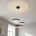 Designové závěsné světlo černé, Giorgio, 60W, LED 2700 K