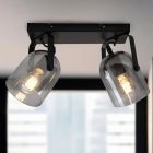 Designové stropní bodové světlo šedé, Clyde