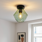 Retro stropní svítidlo zelené, Anoek