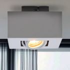 Moderní přisazené stropní svítidlo bílé, Akira