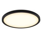 Plastové stropní světlo černé, Shona, 22W, LED 3000 K, s 3stupňovým stmíváním