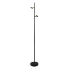 Hliníková stojací lampa bez stínidla černá, Rika