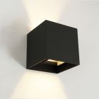 Moderní venkovní nástěnné světlo se soumrakovým čidlem černé, Dion, 6W, LED 2700 K, IP54