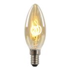 Stmívatelná LED svíčková žárovka E14 Olucia Tuelo, jantarová, 2W, 2200K