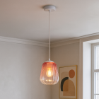 Designové závěsné světlo růžové, Sue