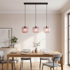 Designové závěsné světlo růžové, Charlois