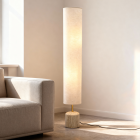 Moderní stojací lampa béžová, Ghislaine, s vypínačem