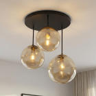 Designové stropní svítidlo jantarové, Dolf