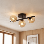 Designové stropní svítidlo jantarové, Remo
