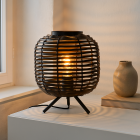 Industriální stolní lampa černá, Pinar, s vypínačem