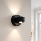 Moderní lampa up down černá, Izzet, 6W, LED 3000 K