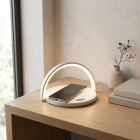 Plastová stolní lampa bílá, Erhan, 2W, LED 3000 K, s vypínačem
