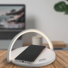 Plastová stolní lampa bílá, Erhan, 2W, LED 3000 K, s vypínačem