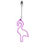 Plastová LED žárovka s řetízkem růžová, Flamingo, IP44