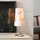 Plastová stolní lampa chromová, Nayra