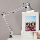 Kovové světlo s klipem šedé, Katharina, s vypínačem