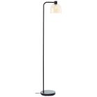 Retro stojací lampa jantarová, Ubah, s vypínačem
