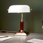 Klasická bankovní lampa mosazná, Koosje, s vypínačem