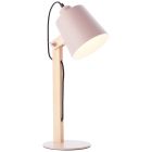 Moderní stolní lampa růžová, Dorina, s vypínačem