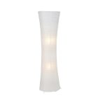 Kovová stojací lampa bílá, Isalie, s vypínačem
