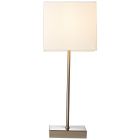 Látková stolní lampa chromová, Marinda, s vypínačem