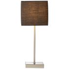 Látková stolní lampa antracitá, Marinda, s vypínačem
