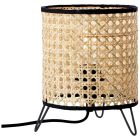 Rustikální stolní lampa hnědá, Emmelie